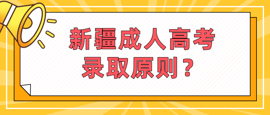 新疆成人高考錄取原則？