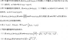2022年新疆成考文科數學復習重點：平面向量